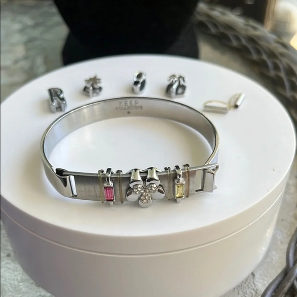 KEEP Collective Silver and Pink Bracelet Modern Design - Picture 1 of 5